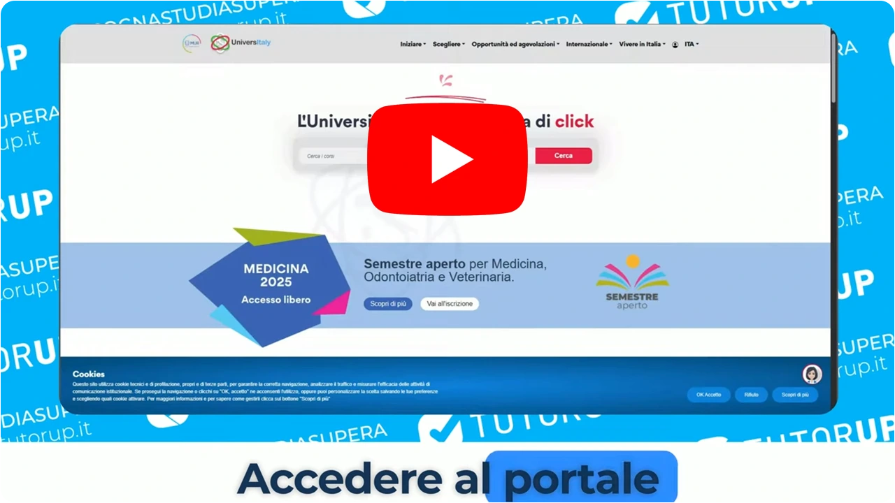 Guida iscrizione semestre filtro Universitaly 2025