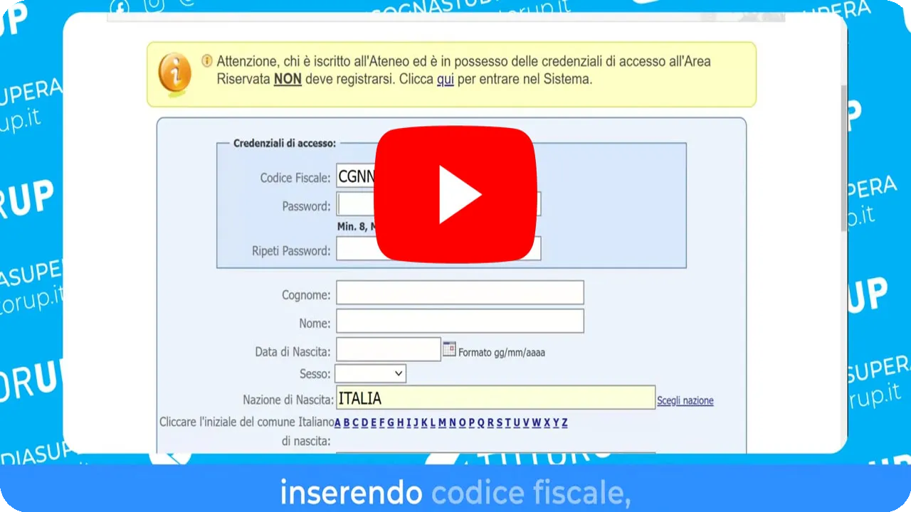 Anteprima video pagamento semestre filtro Federico II - SEGREPASS